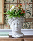 Concrete Bust Planter, Large - Online Only