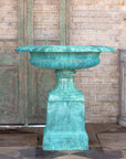 Cast Iron Estate Urn with Pedestal - Online Only