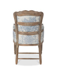 French Quarter Blue Provincial Fireside Chair
