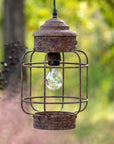 Salvaged Lantern Hanging Light Fixture - Online Only