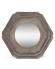 Round Hex Layered Mirror by Park Hill