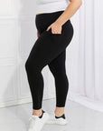 Leggings Depot Full Size Strengthen and Lengthen Reflective Dot Active Leggings