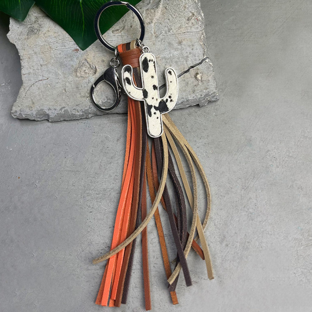 Cactus Keychain with Tassel - Online Only