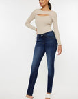 Kancan Mid Rise Gradient Skinny Jeans