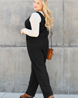 Double Take Full Size Sleeveless Straight Jumpsuit