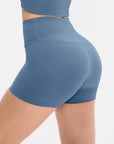Slim Fit Wide Waistband Sports Shorts - Online Only