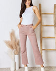 RISEN Full Size High Rise Ankle Flare Jeans