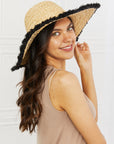 Fame Sunshine Straw Fringe Hat - Online Only