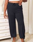 Basic Bae Full Size Soft Rayon Drawstring Waist Pants with Pockets