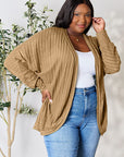 Basic Bae Full Size Ribbed Cocoon Cardigan