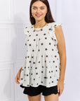 Heimish Shine Bright Butterfly Sleeve Star Print Top - Online Only