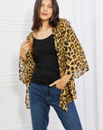 Melody Wild Muse Animal Print Kimono in Brown - Online Only