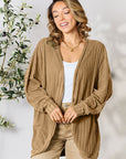 Basic Bae Full Size Ribbed Cocoon Cardigan