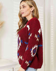 HEYSON Full Size Aztec Soft Fuzzy Sweater