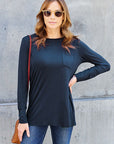 Basic Bae Full Size Round Neck Long Sleeve Top