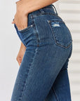 Judy Blue Full Size High Waist Distressed Slim Jeans