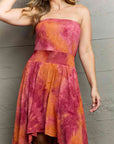 Ninexis In The Mix Sleeveless High Low Tie Dye Dress