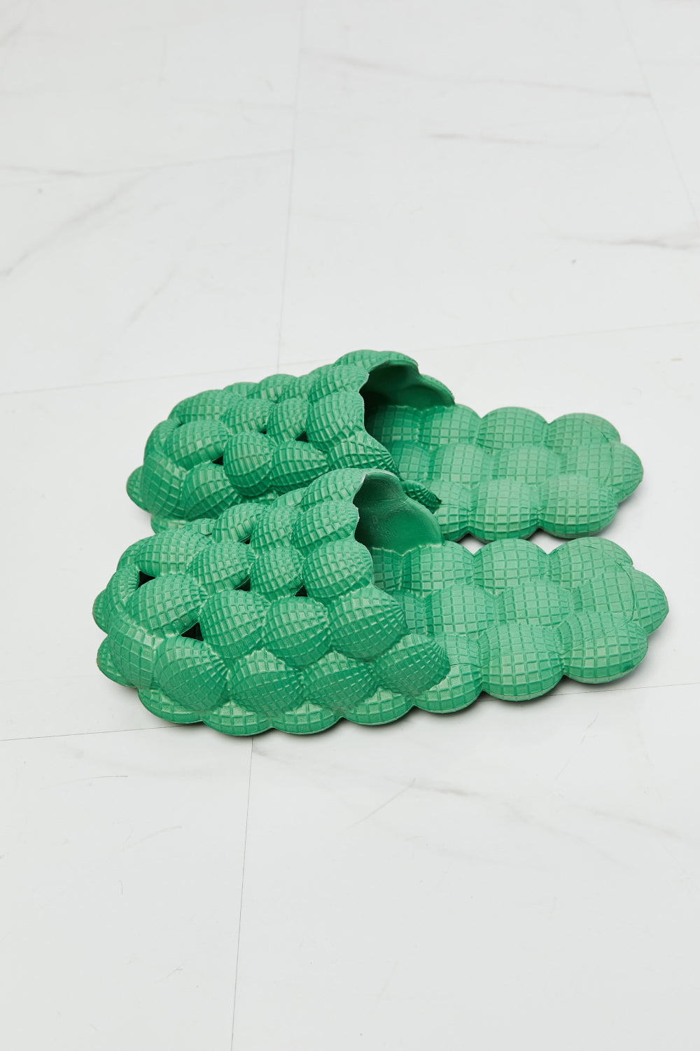 NOOK JOI Laid Back Bubble Slides in Green - Online Only