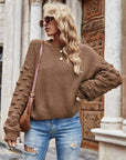 Weekend Style Rib-Knit Dropped Shoulder Sweater - Online Only *