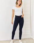 Judy Blue Full Size Garment Dyed Tummy Control Skinny Jeans