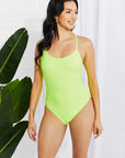 Marina West Swim High Tide One-Piece in Lemon-Lime - Online Only