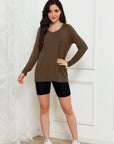 Basic Bae Full Size V-Neck Long Sleeve Top