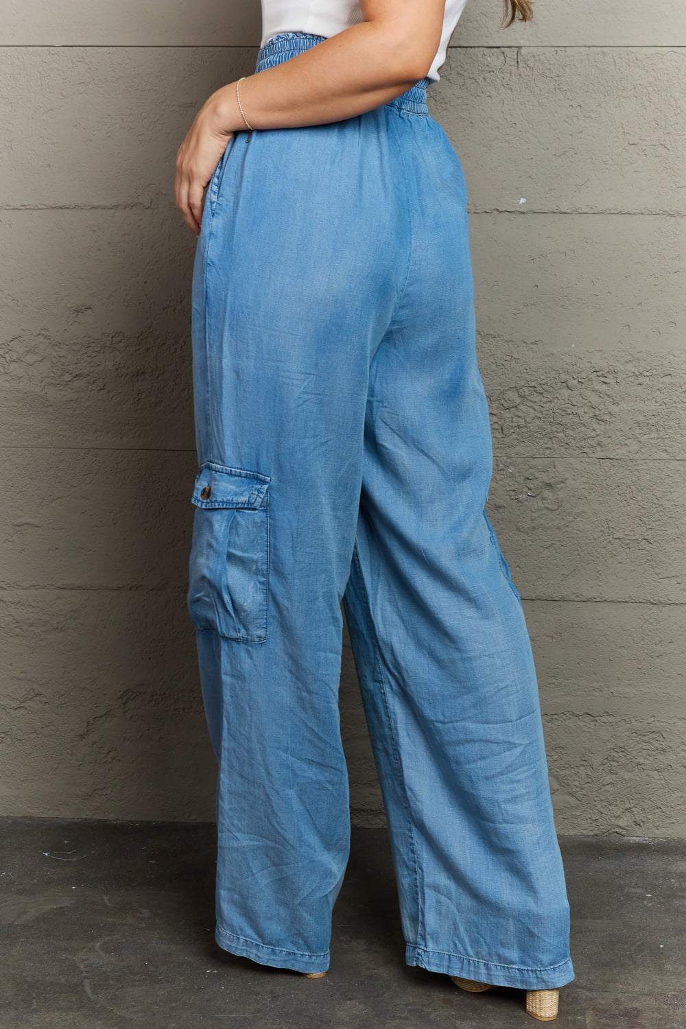 GeeGee Out Of Site Denim Cargo Pants - Online Only