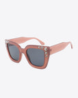 Inlaid Rhinestone Polycarbonate Sunglasses