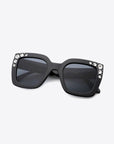 Inlaid Rhinestone Polycarbonate Sunglasses