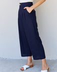 And The Why In The Mix Pleated Detail Linen Pants