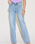 Judy Blue Full Size V Front Waistband Straight Jeans