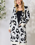 BiBi Leopard Open Front Cardigan