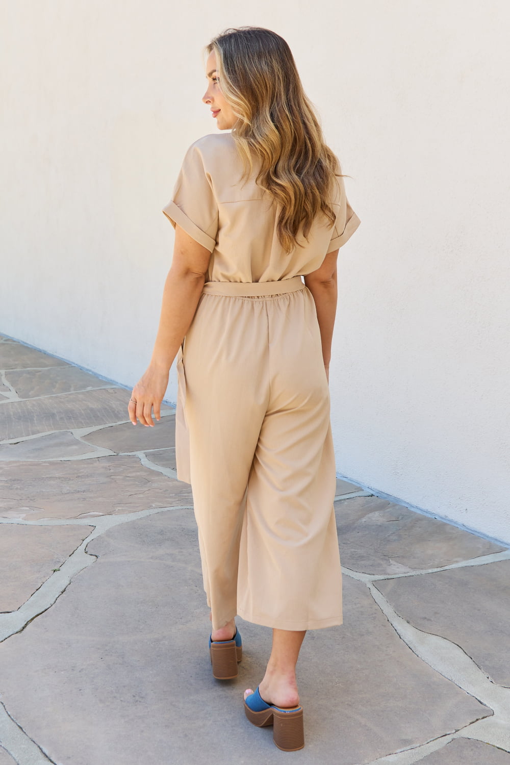 Petal Dew All In One Full Size Solid Jumpsuit - Online Only
