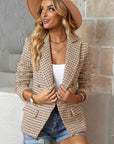Houndstooth Double-Breasted Blazer - Online Only