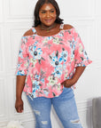 Sew In Love Fresh Take  Floral Cold-Shoulder Top - Online Only