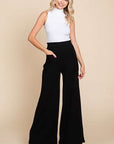 Culture Code Full Size High Waist Wide Leg Pants