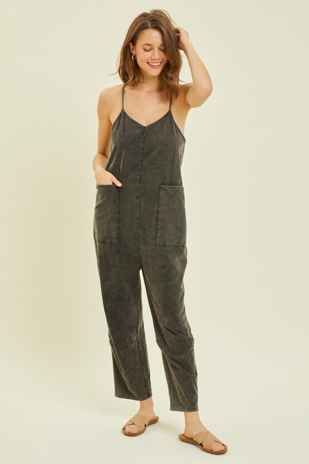 Butterfly Sleeve Tie Waist Jumpsuit - Online Only – My Pampered Life Seattle
