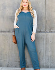 Double Take Full Size Sleeveless Straight Jumpsuit