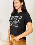 Simply Love Letter Graphic Round Neck T-Shirt