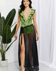 Marina West Swim Beach Is My Runway Mesh Wrap Maxi Cover-Up Skirt - Online Only
