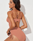 Tied Cutout Plunge One-Piece Swimsuit - Online Only