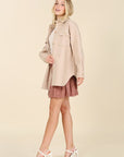 Light Beige Shacket with Pockets - Online Only