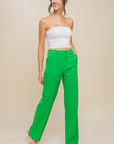 LOVE TREE High Waist Straight Pants