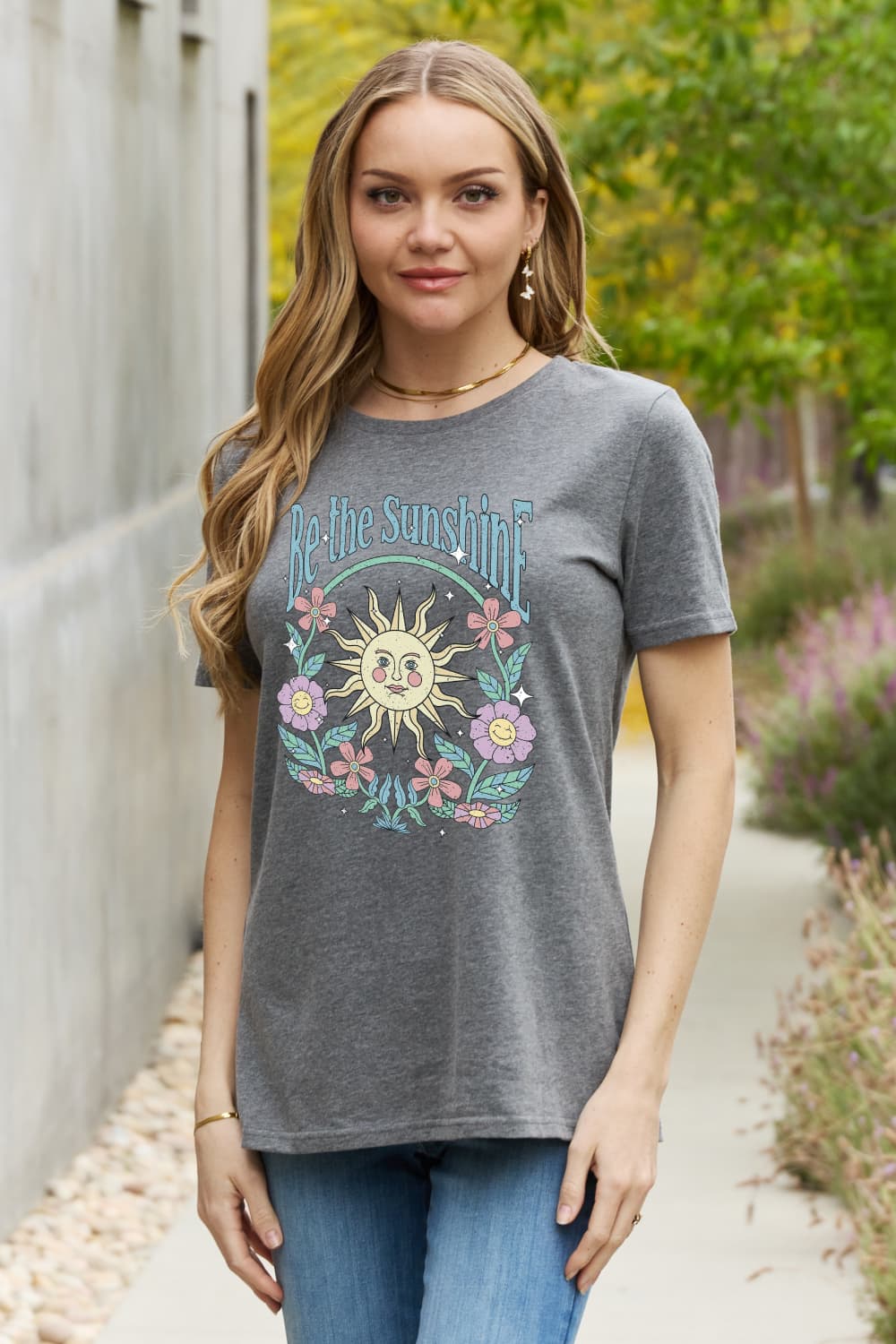 Simply Love BE THE SUNSHINE Graphic Cotton Tee - Online Only