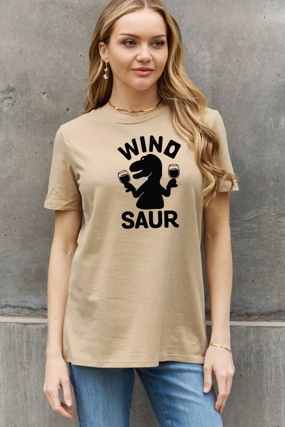 Simply Love WINOSAUR Graphic Cotton Tee - Online Only