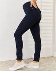 Judy Blue Full Size Garment Dyed Tummy Control Skinny Jeans