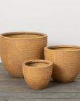 Seagrass Weave Textured Pots Set of 3  - Online Only