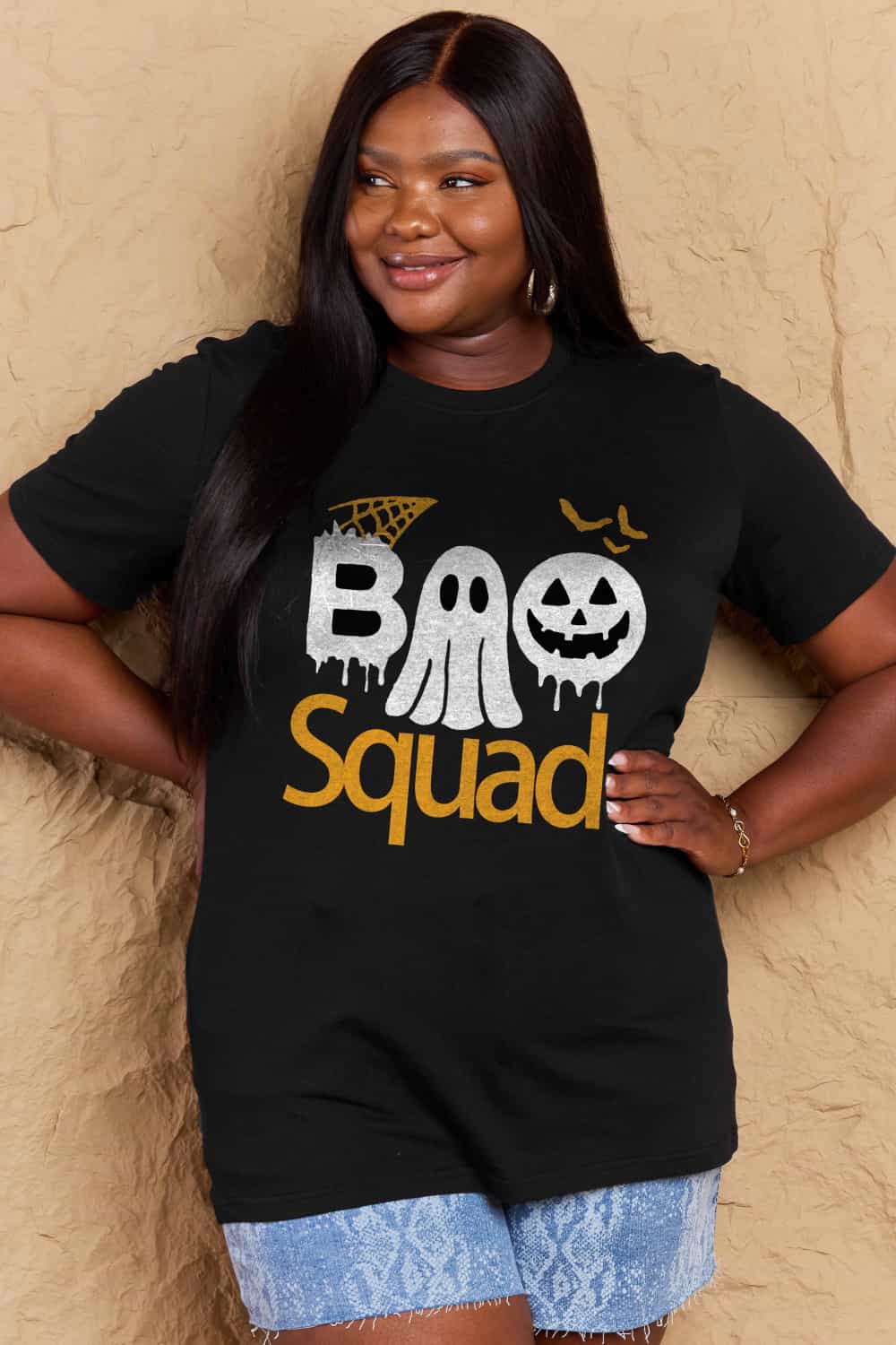 Simply Love BOO SQUAD Graphic Cotton Tee - Online Only