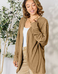 Basic Bae Full Size Ribbed Cocoon Cardigan