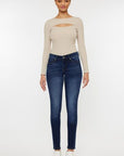 Kancan Mid Rise Gradient Skinny Jeans